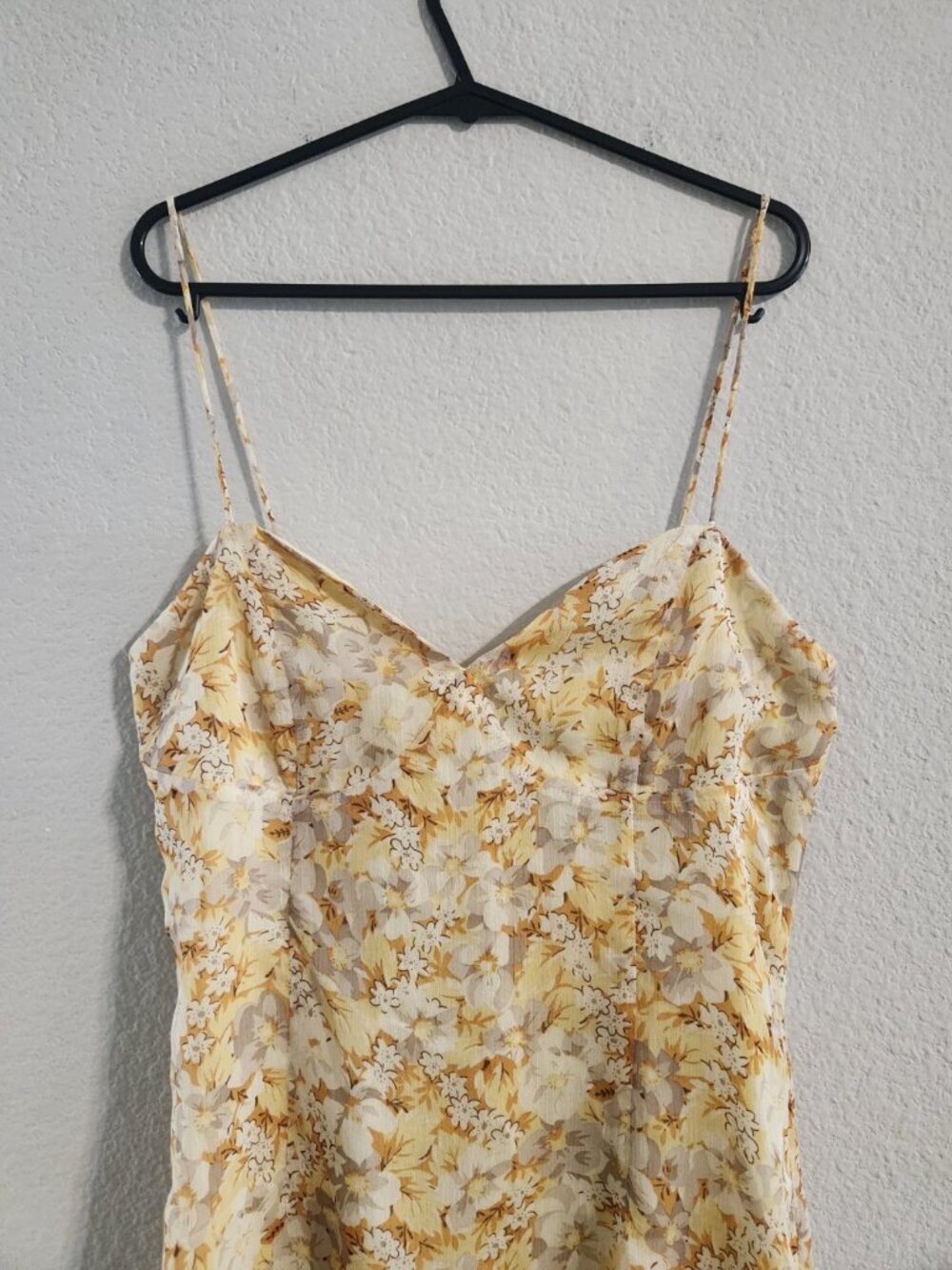 Sabo Skirt Reece Cami Dress Women’s Medium Yellow floral print mini dress NWT - Picture 5 of 8